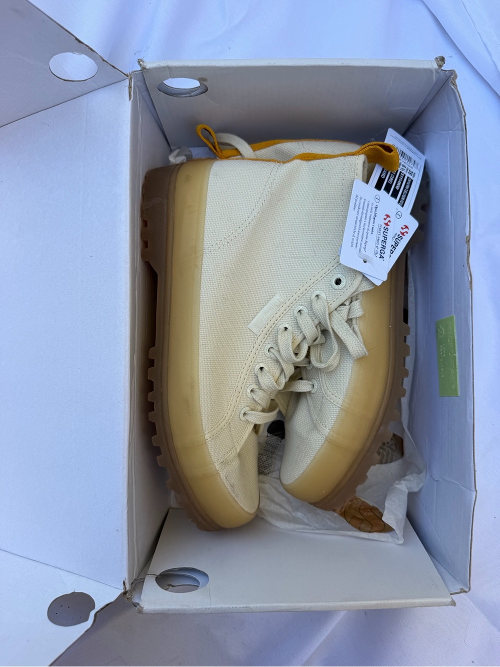 Superga Women's Alpina Tjellygum Cotu Sneakers in Light Sand